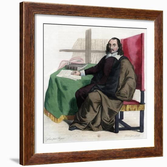 Portrait of Pierre Corneille (1606-1684), French playwright-French School-Framed Giclee Print