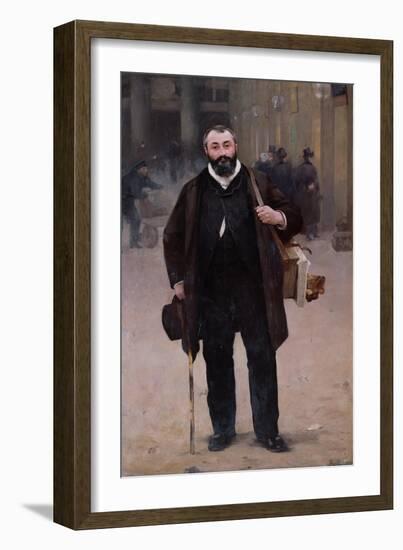 Portrait of Pierre-Emmanuel Damoye-Alfred Roll-Framed Giclee Print