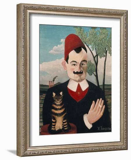 Portrait of Pierre Loti, about 1910-Henri Rousseau-Framed Giclee Print