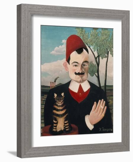 Portrait of Pierre Loti, about 1910-Henri Rousseau-Framed Giclee Print