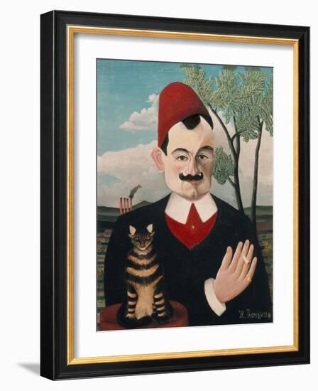 Portrait of Pierre Loti, about 1910-Henri Rousseau-Framed Giclee Print