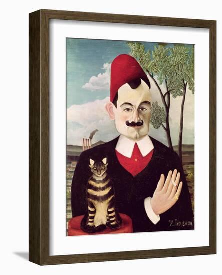 Portrait of Pierre Loti circa 1891-Henri Rousseau-Framed Giclee Print