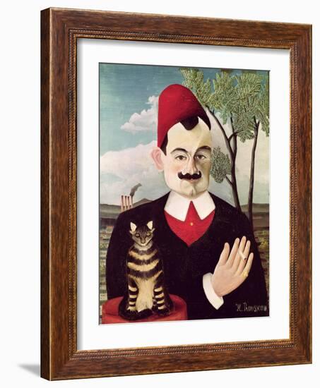 Portrait of Pierre Loti circa 1891-Henri Rousseau-Framed Giclee Print