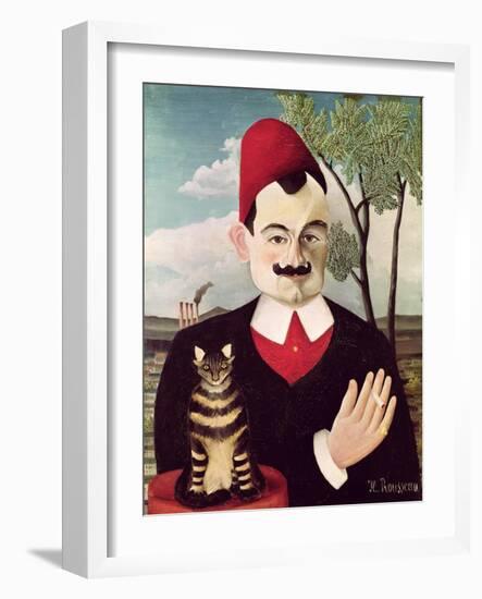 Portrait of Pierre Loti circa 1891-Henri Rousseau-Framed Giclee Print