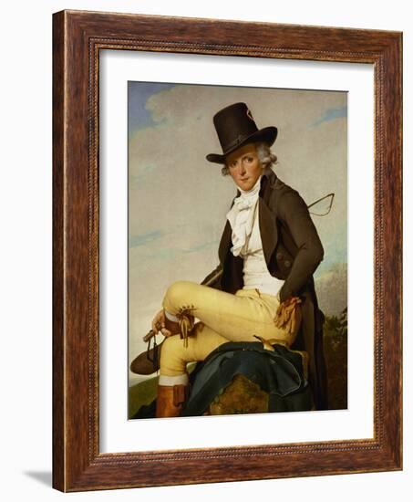 Portrait of Pierre Seriziat-Jacques-Louis David-Framed Giclee Print