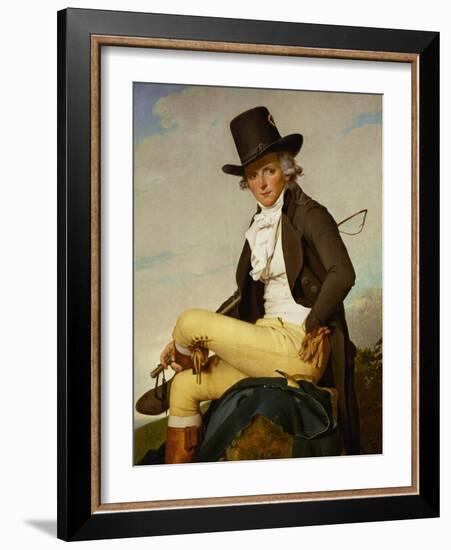 Portrait of Pierre Seriziat-Jacques-Louis David-Framed Giclee Print