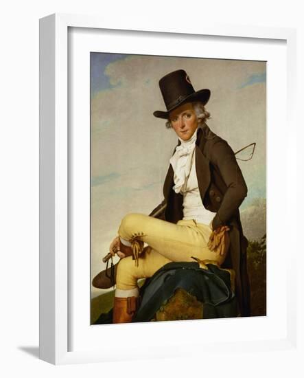 Portrait of Pierre Seriziat-Jacques-Louis David-Framed Giclee Print