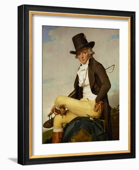 Portrait of Pierre Seriziat-Jacques-Louis David-Framed Giclee Print