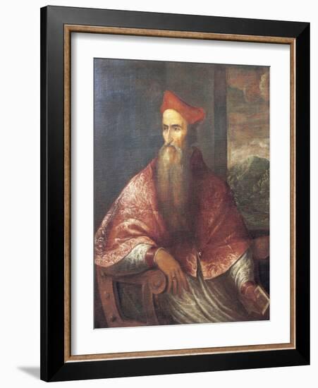 Portrait of Pietro Bembo, 1545-Titian (Tiziano Vecelli)-Framed Giclee Print