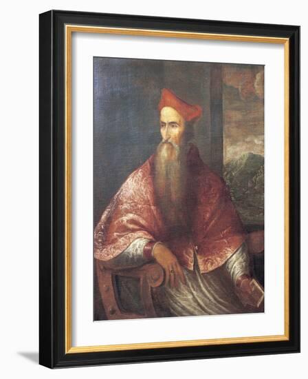 Portrait of Pietro Bembo, 1545-Titian (Tiziano Vecelli)-Framed Giclee Print