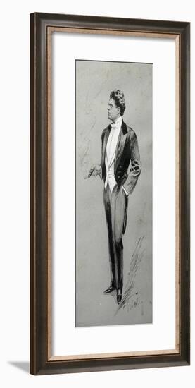 Portrait of Pietro Mascagni-null-Framed Giclee Print