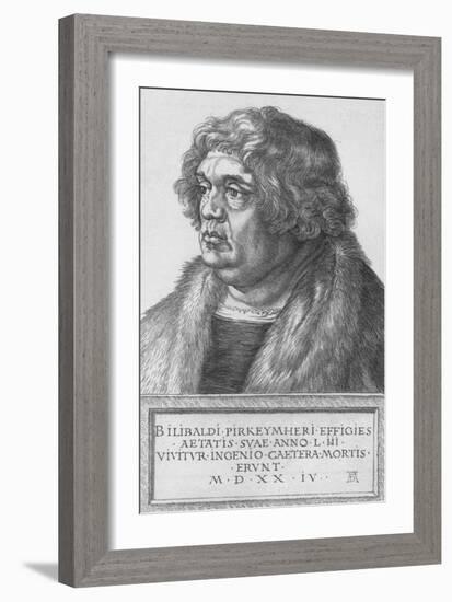 'Portrait of Pirkheimer', 1524, (1906)-Albrecht Durer-Framed Giclee Print