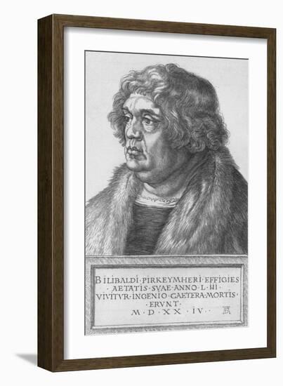 'Portrait of Pirkheimer', 1524, (1906)-Albrecht Durer-Framed Giclee Print
