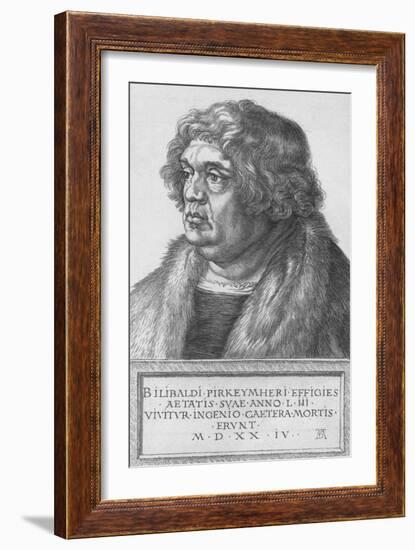 'Portrait of Pirkheimer', 1524, (1906)-Albrecht Durer-Framed Giclee Print