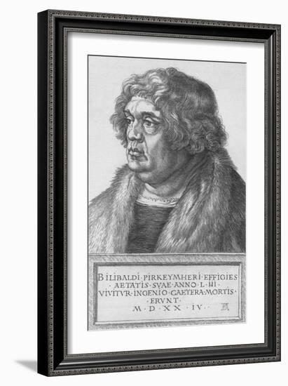 'Portrait of Pirkheimer', 1524, (1906)-Albrecht Durer-Framed Giclee Print