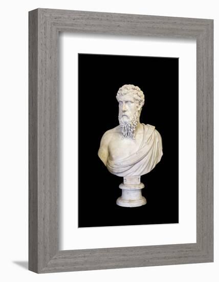 Portrait of Plato (marble)-Roman-Framed Photographic Print