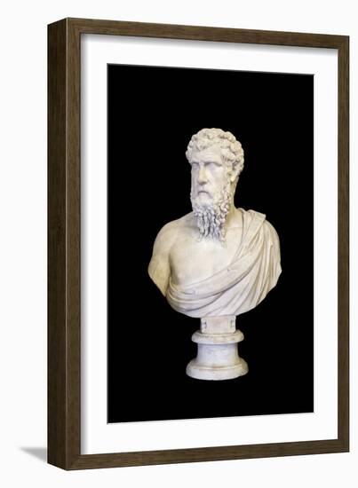 Portrait of Plato (marble)-Roman-Framed Photographic Print