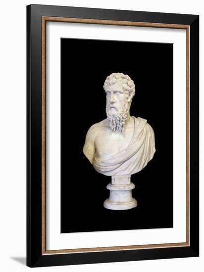 Portrait of Plato (marble)-Roman-Framed Photographic Print