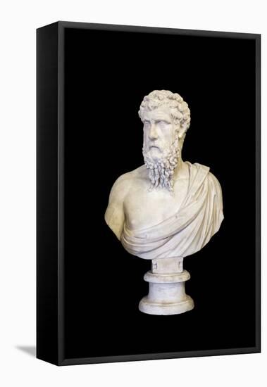 Portrait of Plato (marble)-Roman-Framed Premier Image Canvas