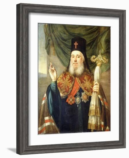 Portrait of Platon, Metropolitan of Moscow and Kolomna-Vladimir Lukich Borovikovsky-Framed Premium Giclee Print