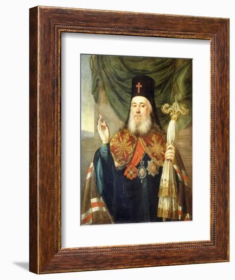 Portrait of Platon, Metropolitan of Moscow and Kolomna-Vladimir Lukich Borovikovsky-Framed Giclee Print