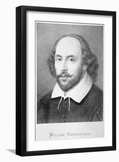 Portrait of Playwright William Shakespeare-Philip Gendreau-Framed Giclee Print