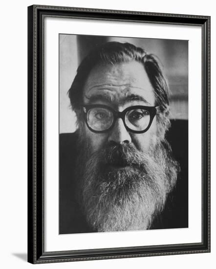 Portrait of Poet John Berryman with Full Beard-Terence Spencer-Framed Premium Photographic Print