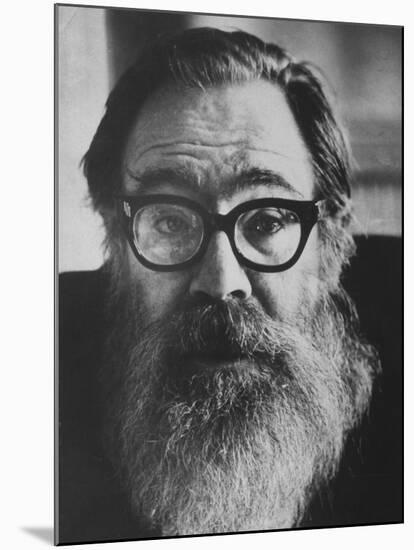Portrait of Poet John Berryman with Full Beard-Terence Spencer-Mounted Premium Photographic Print