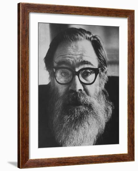 Portrait of Poet John Berryman with Full Beard-Terence Spencer-Framed Premium Photographic Print