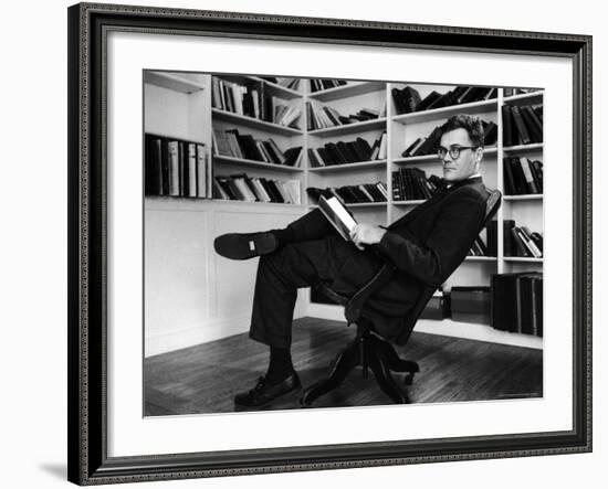 Portrait of Poet Robert Trail Spence Lowell-Alfred Eisenstaedt-Framed Premium Photographic Print