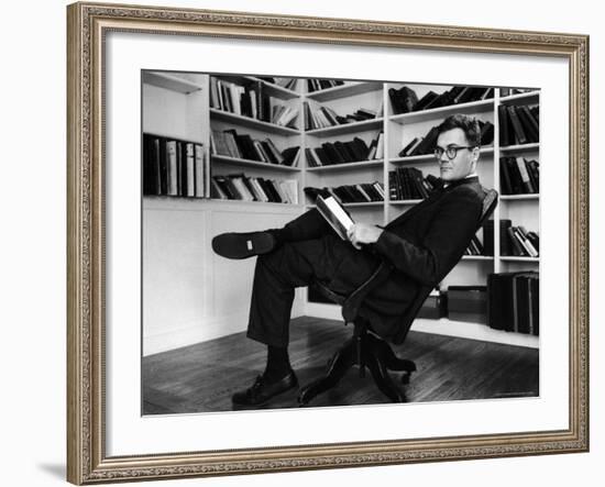 Portrait of Poet Robert Trail Spence Lowell-Alfred Eisenstaedt-Framed Premium Photographic Print