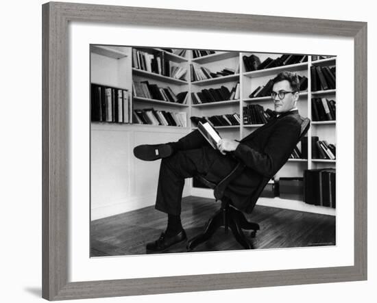 Portrait of Poet Robert Trail Spence Lowell-Alfred Eisenstaedt-Framed Premium Photographic Print