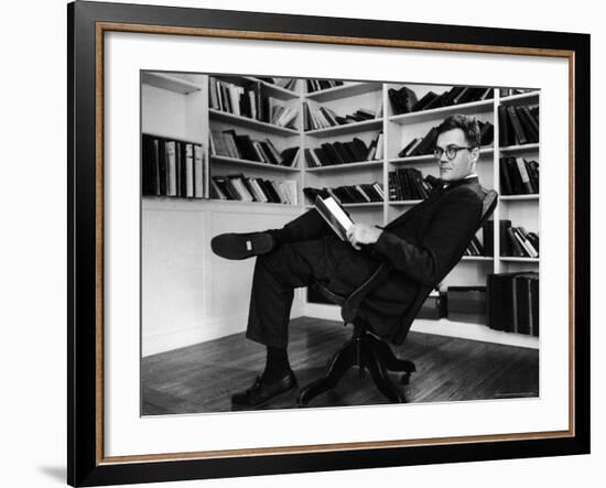 Portrait of Poet Robert Trail Spence Lowell-Alfred Eisenstaedt-Framed Premium Photographic Print