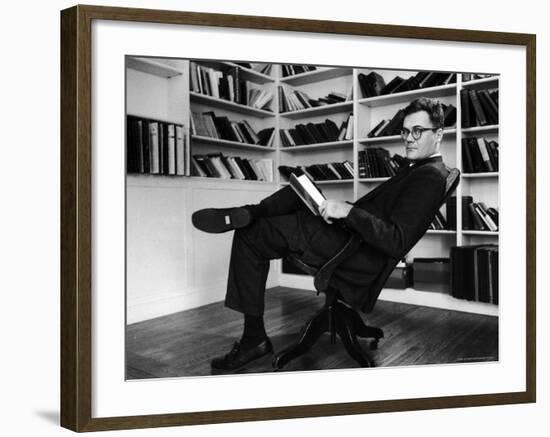 Portrait of Poet Robert Trail Spence Lowell-Alfred Eisenstaedt-Framed Premium Photographic Print