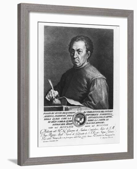 Portrait of Poggio Bracciolini, 1769-Francesco Allegrini-Framed Giclee Print