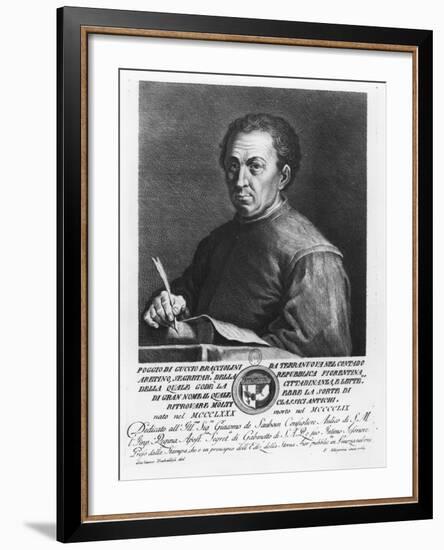 Portrait of Poggio Bracciolini, 1769-Francesco Allegrini-Framed Giclee Print