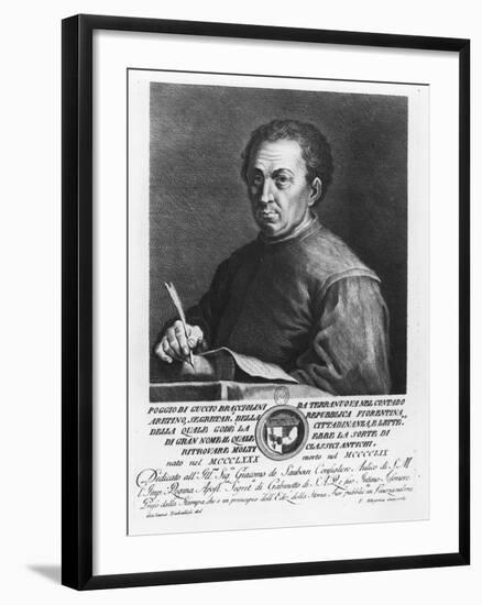 Portrait of Poggio Bracciolini, 1769-Francesco Allegrini-Framed Giclee Print