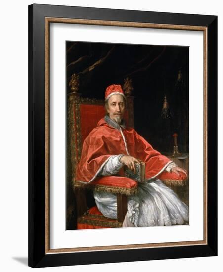 Portrait of Pope Clement IX, 1669-Carlo Maratta-Framed Giclee Print