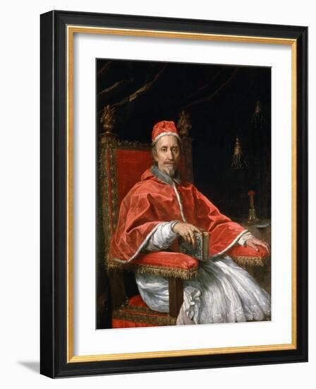 Portrait of Pope Clement IX, 1669-Carlo Maratta-Framed Giclee Print