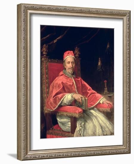 Portrait of Pope Clement IX-Carlo Maratti-Framed Giclee Print