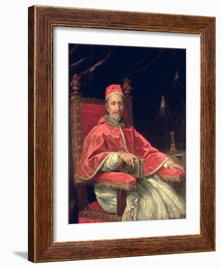 Portrait of Pope Clement IX-Carlo Maratti-Framed Giclee Print