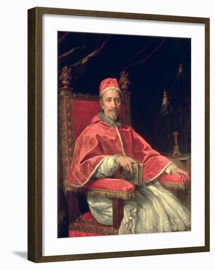 Portrait of Pope Clement IX-Carlo Maratti-Framed Giclee Print