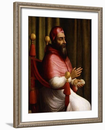 Portrait of Pope Clement VII-Giuliano Bugiardini-Framed Giclee Print