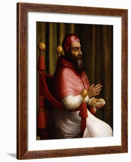 Portrait of Pope Clement VII-Giuliano Bugiardini-Framed Giclee Print