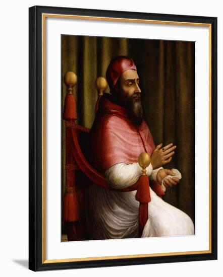 Portrait of Pope Clement VII-Giuliano Bugiardini-Framed Giclee Print