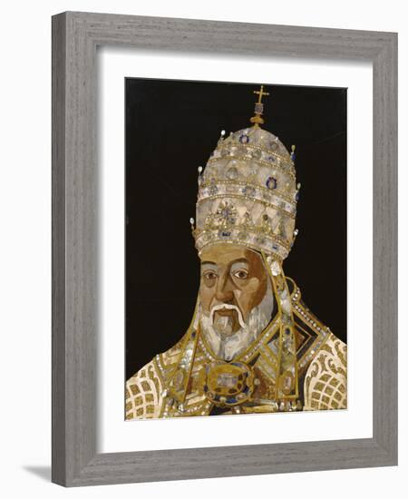 Portrait of Pope Clement VIII, 1600-1-Jacopo Ligozzi-Framed Giclee Print