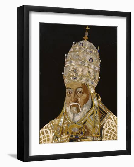 Portrait of Pope Clement VIII, 1600-1-Jacopo Ligozzi-Framed Giclee Print