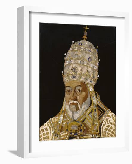 Portrait of Pope Clement VIII, 1600-1-Jacopo Ligozzi-Framed Giclee Print