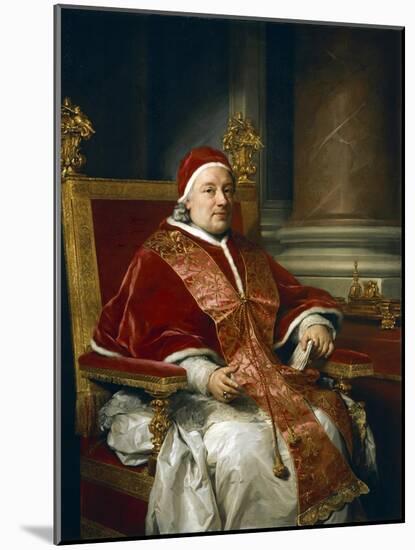 Portrait of Pope Clement XIII Rezzonico, 1758-Anton Raphael Mengs-Mounted Giclee Print