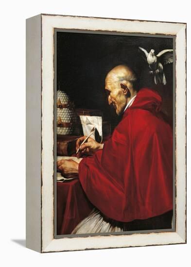 Portrait of Pope Gregory the Great-null-Framed Premier Image Canvas